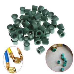 Air conditioning repair tool kit, inflation hose, valve gasket and assembly seal ring