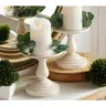 Set of 2 7" Pedestal Candle Holders by Valerie