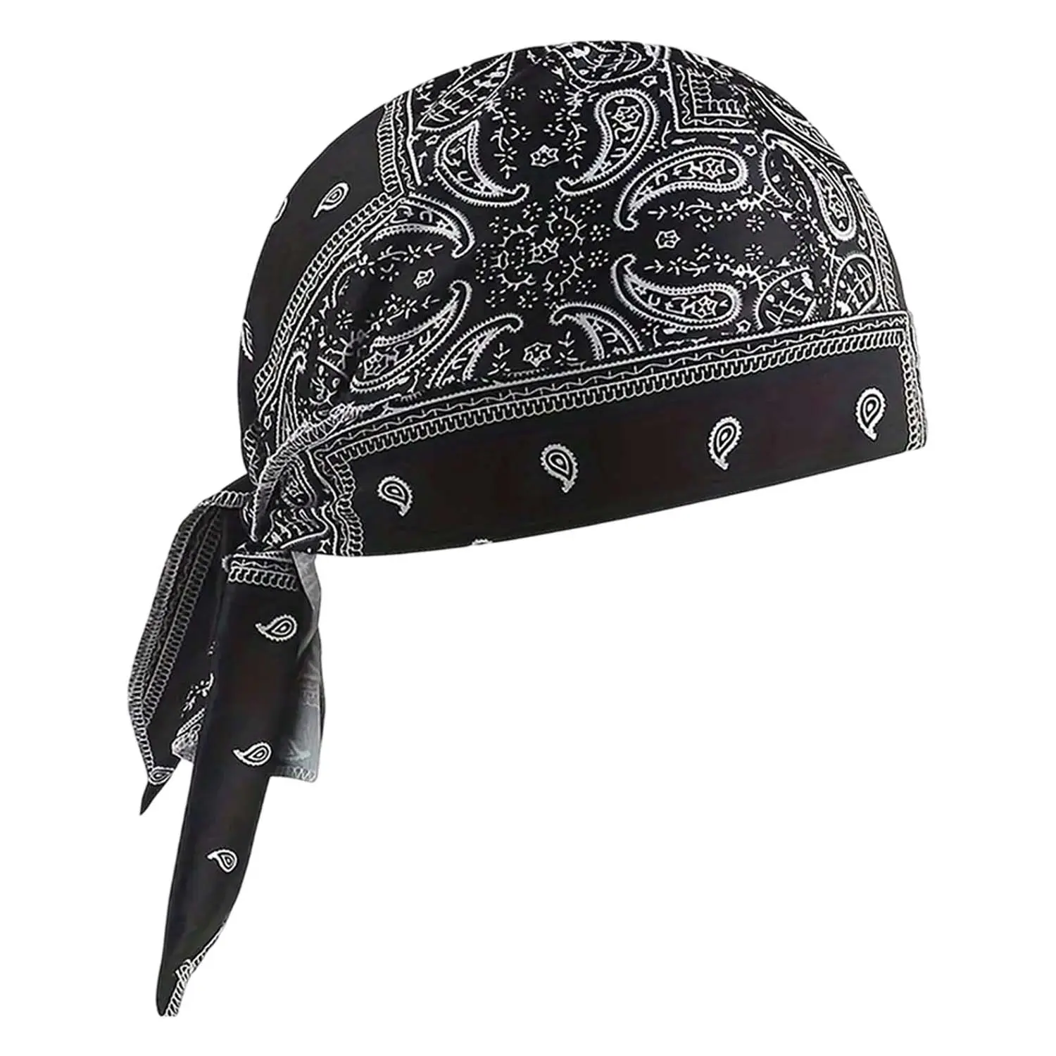 Paisley Cooling Headscarf Cap 2PCS Set, Motorcycle Pirate Head Wrap Safety Helmet Liner, Moisture Wicking Quick Dry Cooling Helmet Cap, Stretchy Fit Hand Washable Multifunctional Headwear for Motorcycling, Cycling, Running, Hiking & Outdoor Enthusiasts