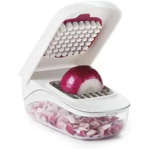 Chopper with Container, Fruit Cheese Food Shredder Machine, Onion Potato Carrot Cabbage Veggie Cutter, Effortless for Kitchen, Multifunctional Tool, Hand Held