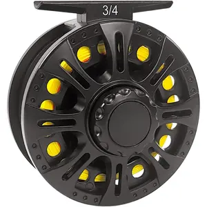 HVCE Graphite Fly Reel Center Drag System Classic III Graphite Large Arbor Sizes 3/4, 5/6, 7/8 Fly Fishing Reels