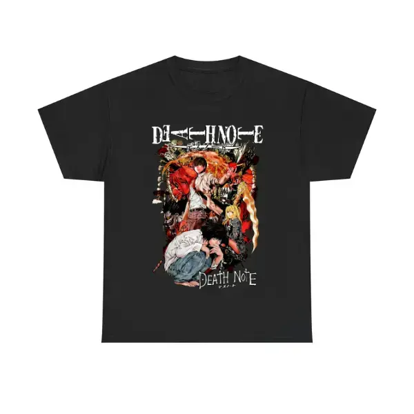 Death Note Anime T-Shirt, Misa and Lawliet Vintage Graphic Tee, Manga Lover Gift Shirt, Gift for Him Unisex Couple T-shirts S 4XL 5XL Kove Clothing