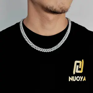 Women's & Men's Cuban Chain Style Tennis Necklace/Bracelet - Sparkling Fashion Jewelry | Hip-Hop Inspired | Perfect for Special Occasions | Ideal Birthday & Holiday Gift | Versatile Necklaces & Bracelets | Luxurious Party Accessory