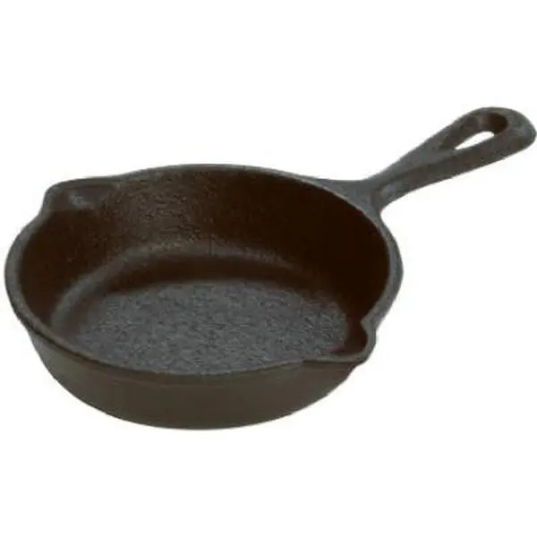 212 MAIN Lodge Mfg LMS3 3.5 in. Pre-Seasoned Cast Iron Mini Skillet, Kitchen Cookware