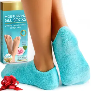 Moisturizing foot care socks Heels   Socks for cracked heel  therapy sock Gel Silicone Aloe Foot  Sock Infused with Vitamin E & Womenswear Comfort