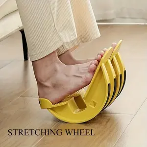Stretch Wheel Leg Trainer Set, Manual Resistance, Non-Electric, Plastic Material, Home Fitness Equipment, Suitable for All Users, Home Pilates Equipment, Stretching Gear