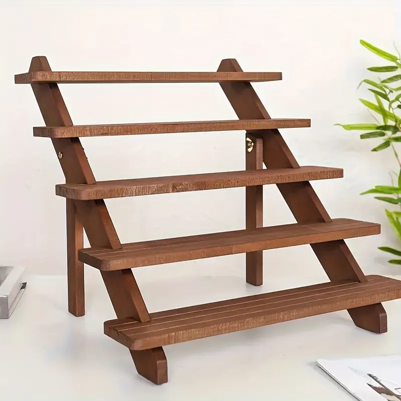 Vintage Wooden Multi-Purpose Display Stand For Jewelry, Desserts And More - Perfect For Home And Store Use, Christmas Gifts
