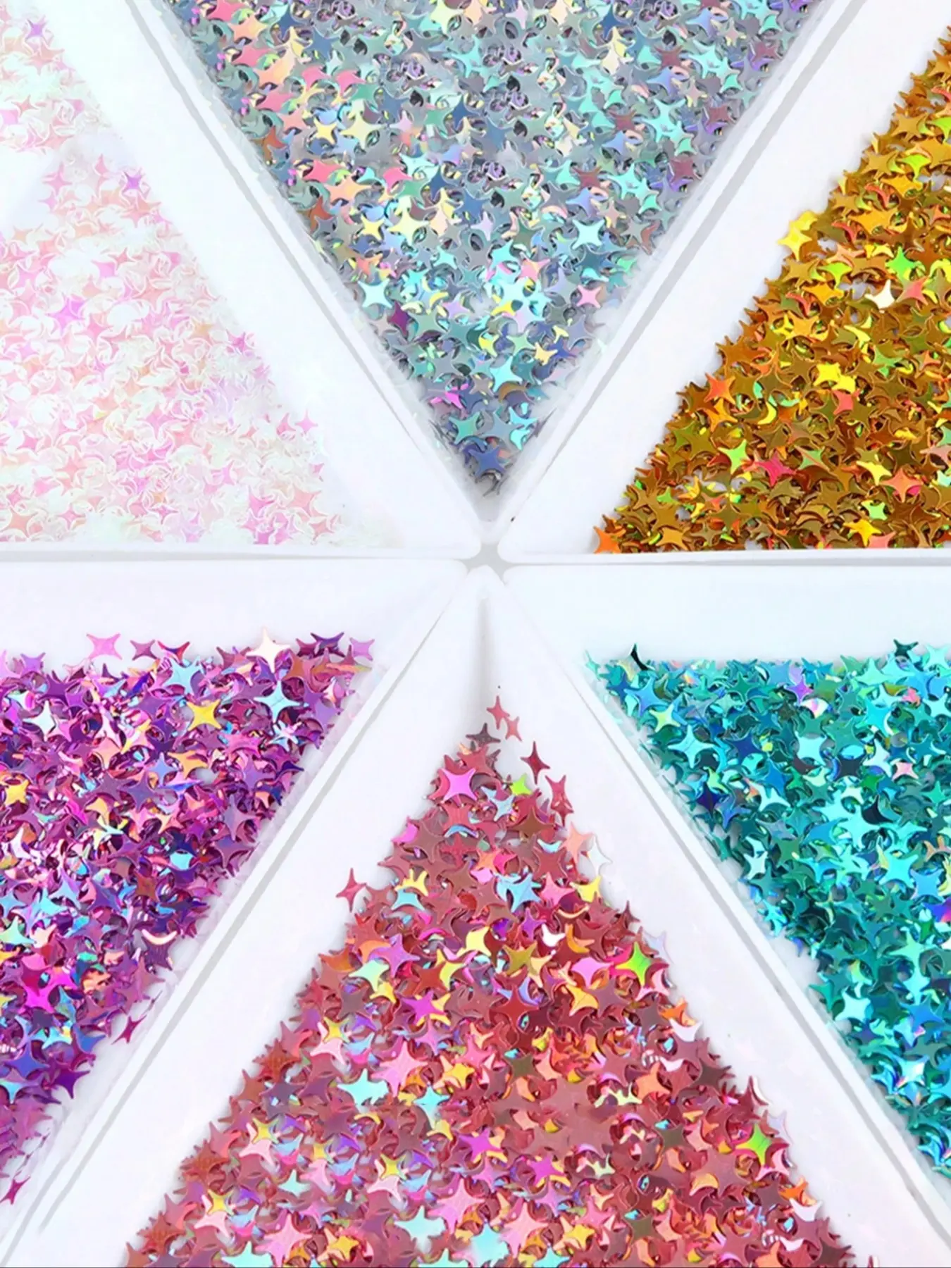 1Pcs Starry Resin Sequins Shiny Four-pointed Star Glitter For Epoxy Resin Filling UV Silicone Mold Filler DIY Crystal Crafts Handmade Star Shape High Shine All Season DIY Jewelry Making Handicraft