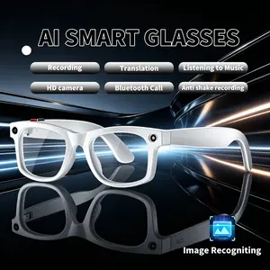 AI smart glasses, equipped with a 5-megapixel camera, support high-definition video and audio recording, music playback, AI conversation, real-time translation, and voice control. This wireless glasses is designed specifically for men and women.