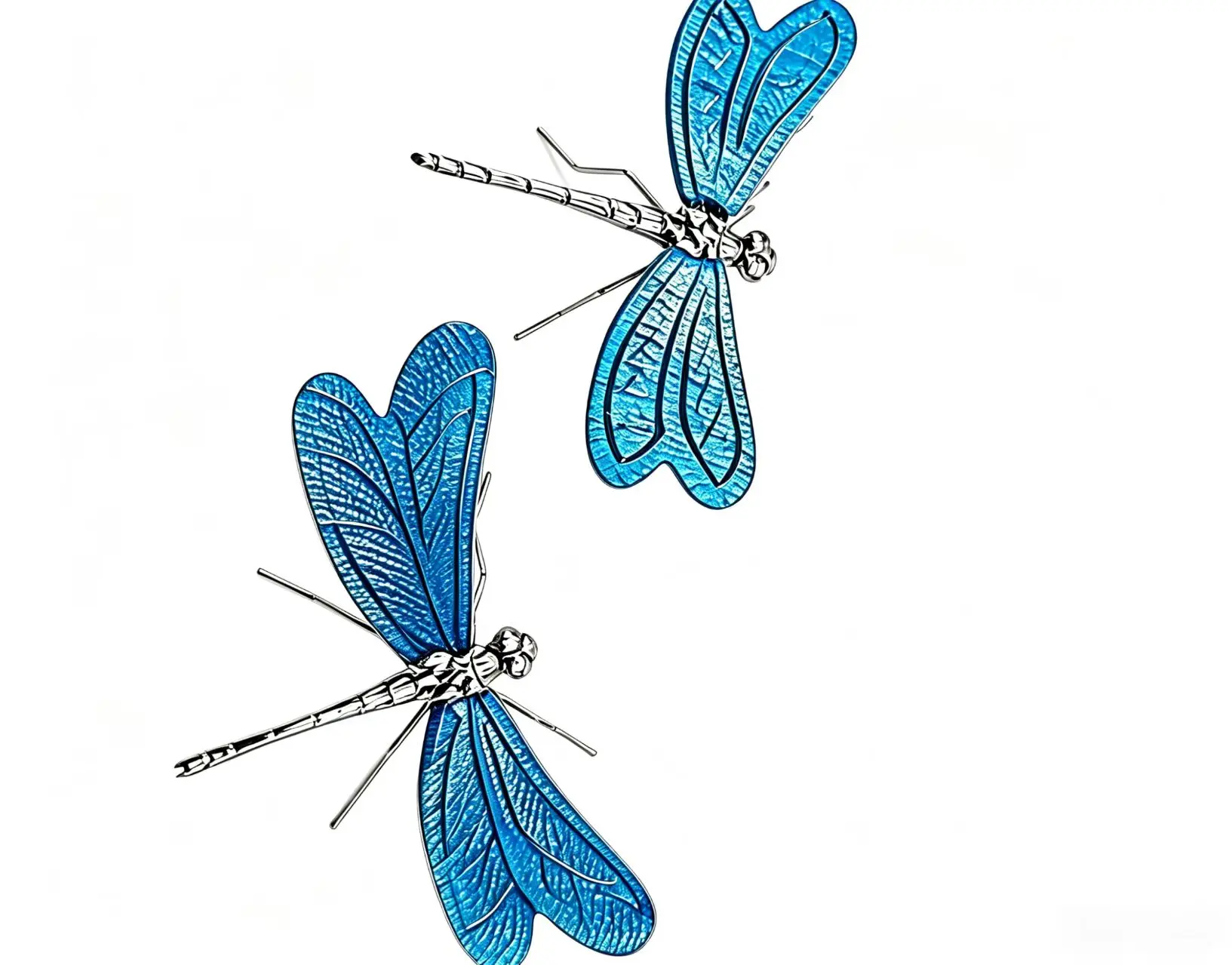 Natural Crystal Dragonfly Brooch - Oriental Animal Jewelry Pin with Spiritual Gem for Freedom & Transformation