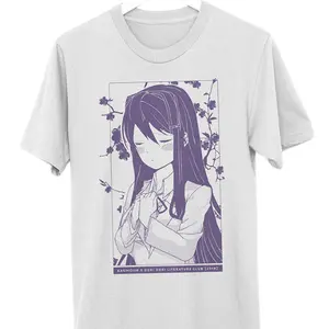 Doki Doki Literature Club T-Shirt - Vintage Graphic Tee – Unisex S-3XL – Menswear & Womenswear – Streetwear Tops – Casual Cotton Crewneck Shortsleeve T-shirt