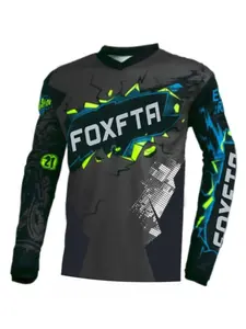 Men's quick drying long sleeved off-road motorcycle BMX mountain bike riding suit fishing, hiking, camping, all season universal sports lightweight motocross jersey T-shirt Sport Outdoor Clothing