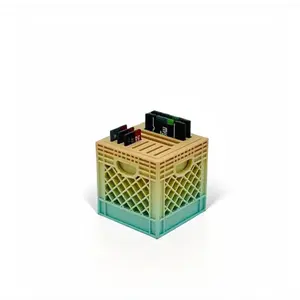Mini Crate SD Card Holder for Full-Size and Micro SD Cards - Organize Your Digital Essentials with Style