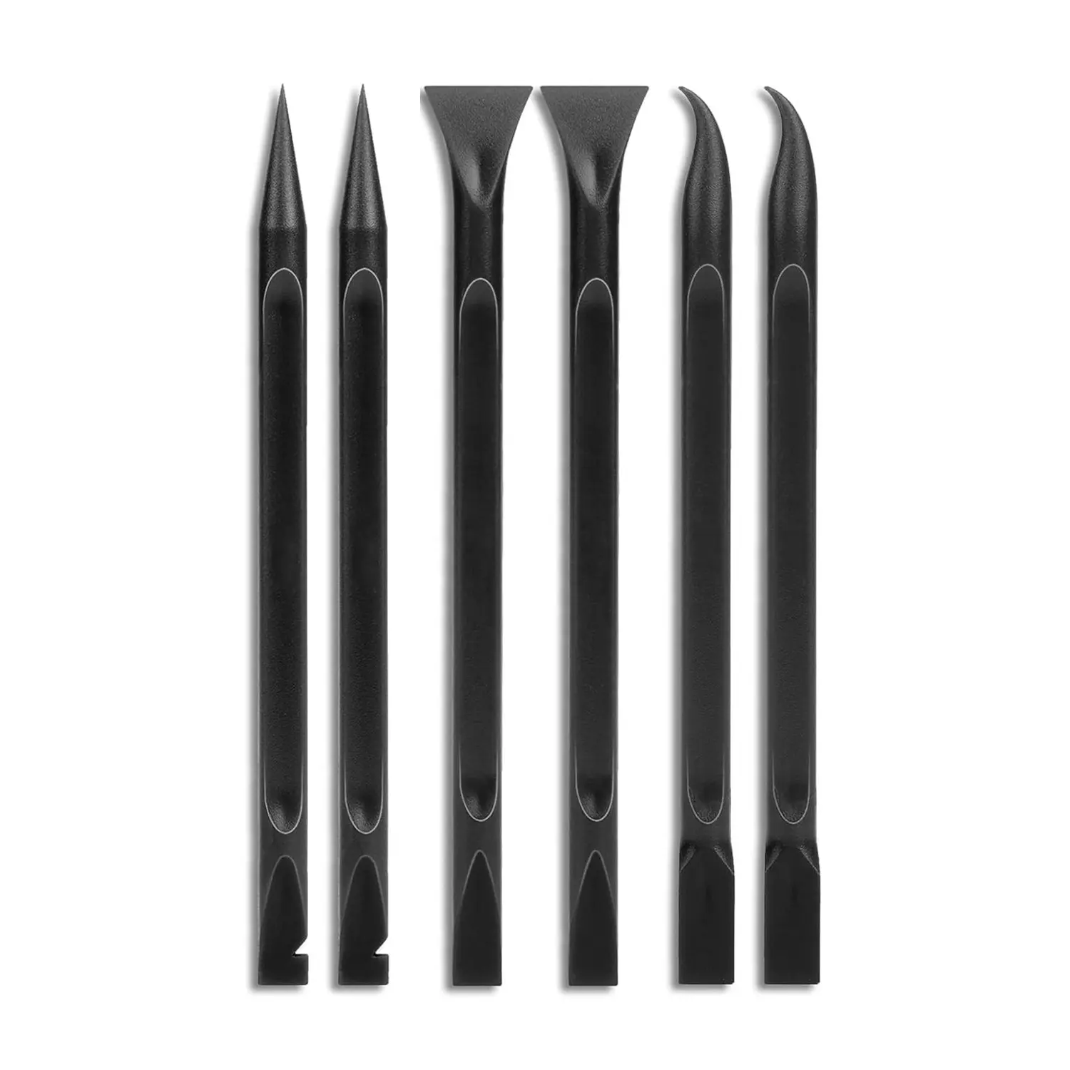 Caurfa Car Detailing Pick Set for Car Detailing Kit, 6 Pieces Plastic Scraper Tool Scratch Free Crevice Cleaning Sticker Remover Tool Multipurpose Non Scratch Scrapers for Tight Spaces, Kitchen, Crevices, Auto Detailing, Paint, Interior and Exterior Use