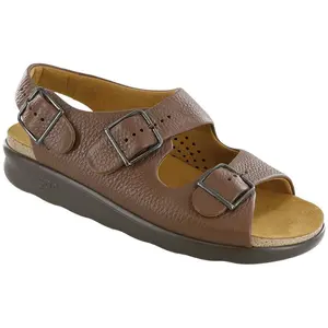 SAS Women's Relaxed Heel Strap Sandal in Amber Wide