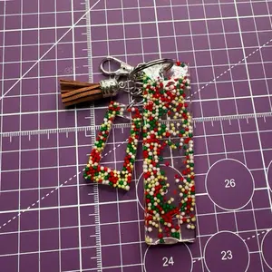 Epoxy Sprinkle Keychain