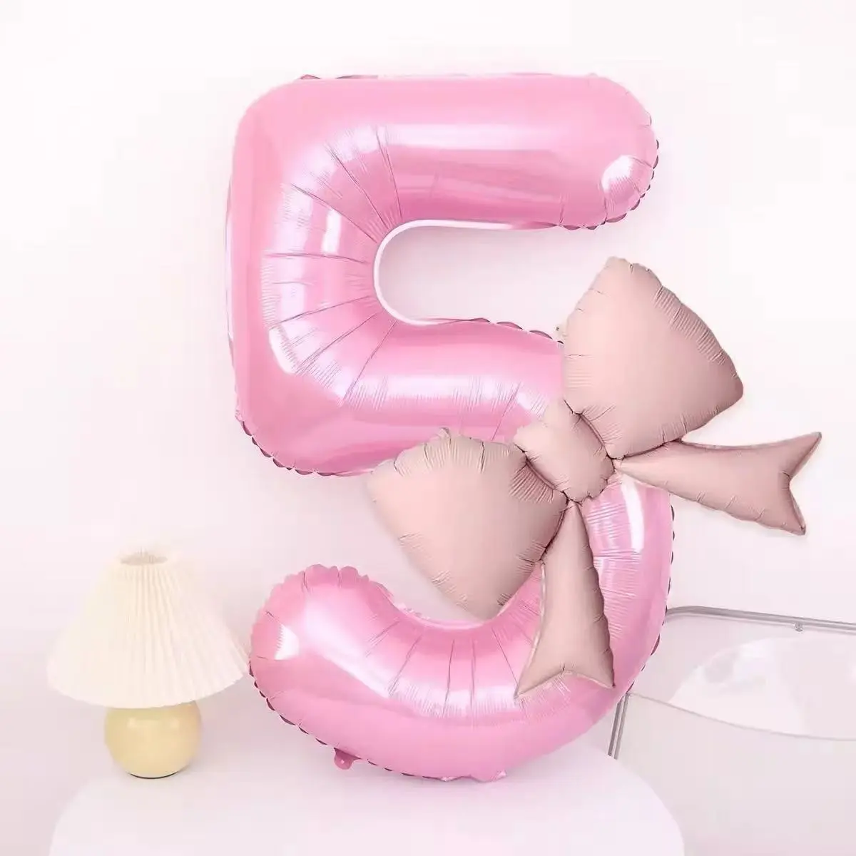 Large Matte Bowknot Balloon Set, Party Balloons, 32 Inches Birthday Party Supplies, Girl Adult Gift, Simple Creamy Dessert Table, Perfect for Celebrations