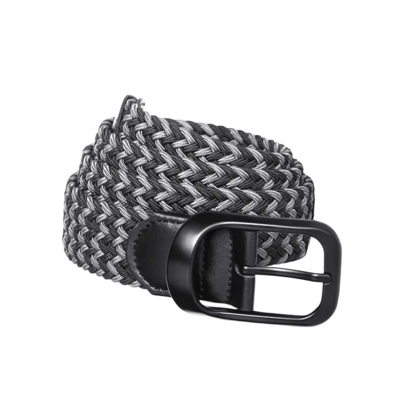 Golf Rope Belt - Black Rope Design with Metal Buckle, 115 CM Long, Adjustable Fit, Ideal for Golf Enthusiasts