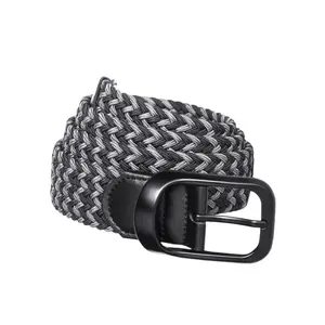 Golf Rope Belt - Black Rope Design with Metal Buckle, 115 CM Long, Adjustable Fit, Ideal for Golf Enthusiasts