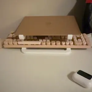 Multifunctional 3D Printed Keyboard Stand Laptop Stand, Dual Device Support for Study & Office, Adjustable Angle for Living Room Entertainment