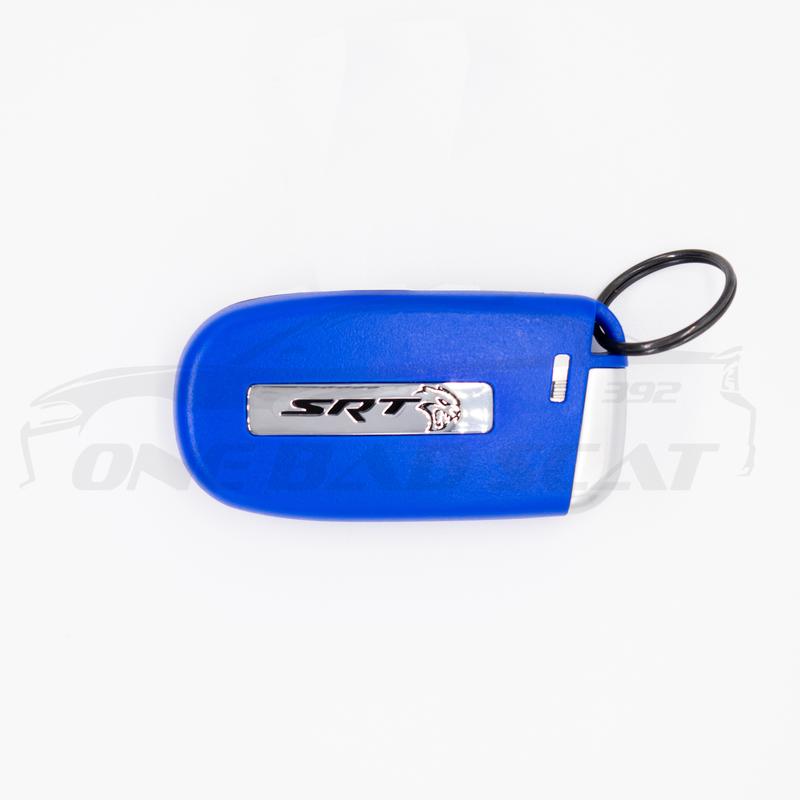 Blue or Red SRT Hellcat Key Fob Case - OEM Replacement for Dodge Charger, Challenger, Durango & 300 car