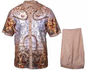 Prestige Linen Shirt/Pants Set # LUX660 Khaki