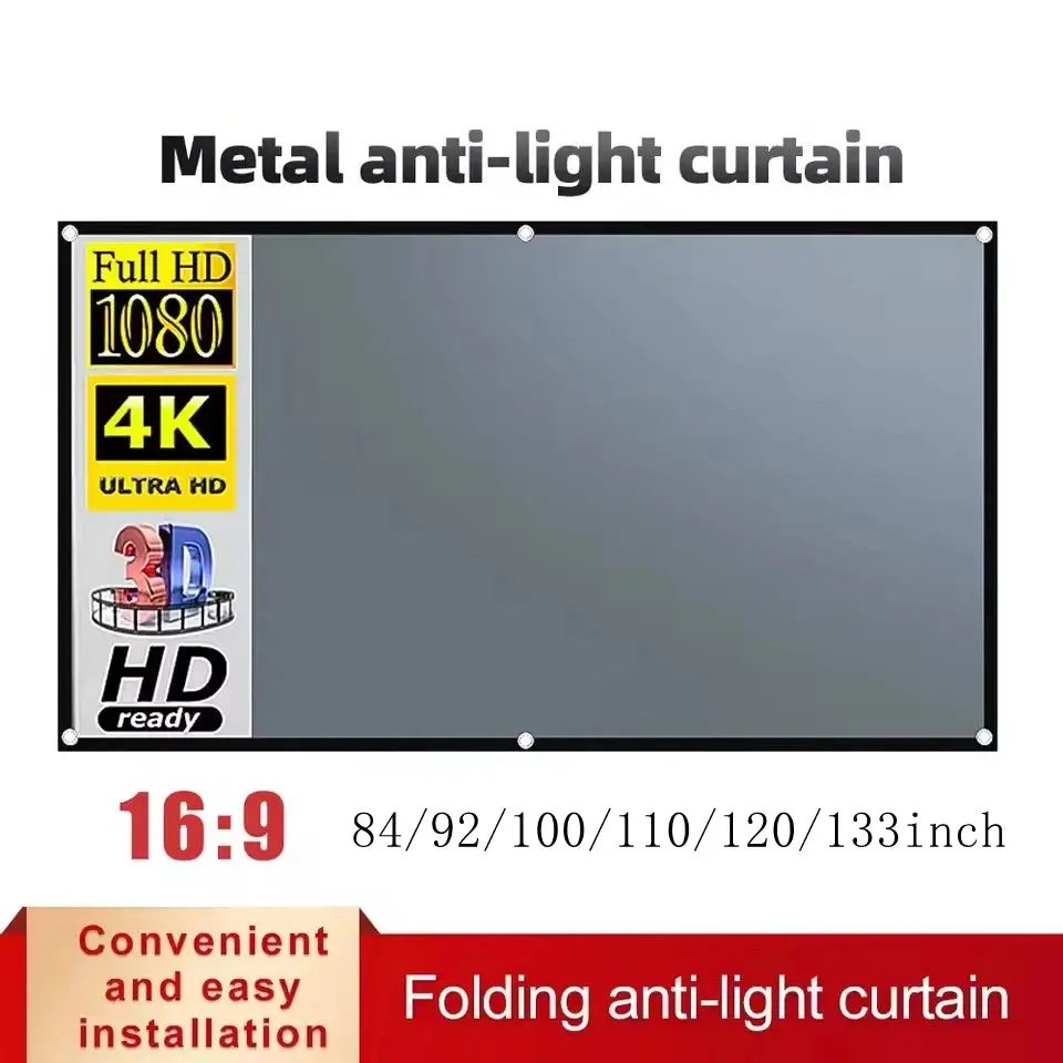 VELRAYE™ 16:9 Portable Projector Screen
