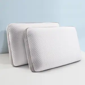 Hotel Pillow Waterproof & Stain-Resistant Cloud-Soft Hypoallergenic Machine Washable 30D Gel-Infused Slow Rebound Foam Core Ergonomic Bread Shape Perforated Structure Best Pillow of 2026