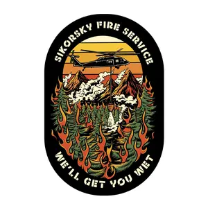 Sikorsky Fire Service Sticker