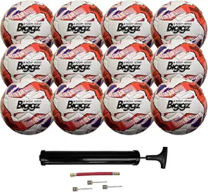 (12 Pack) Premium Freedom Soccer Ball Size 5 Bulk Wholesale with Pump
