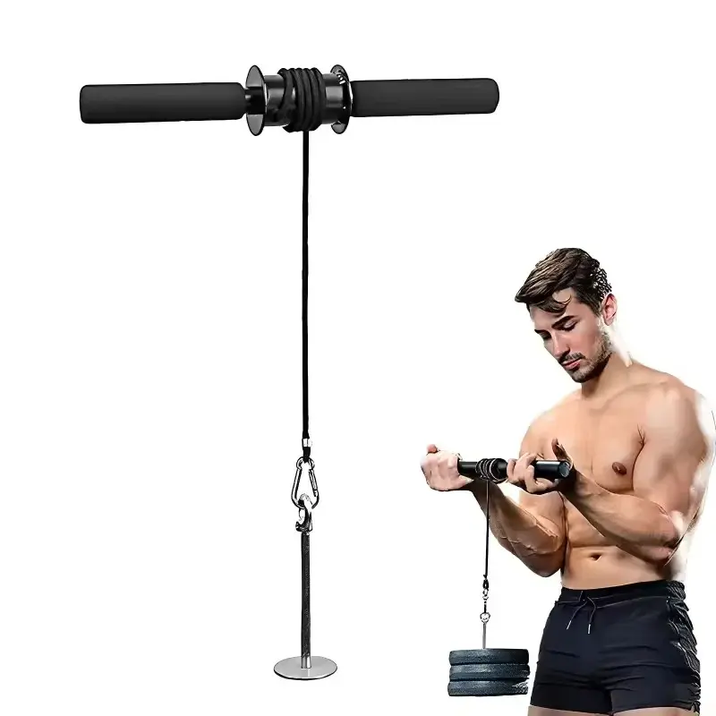 Wrist and Forearm Blaster - Wrist Roller & Forearm Roller for Training, Workout - Wrist/Arm Blaster - Fit 1-inch Standard & 2-inch Olympic Weight Plates
