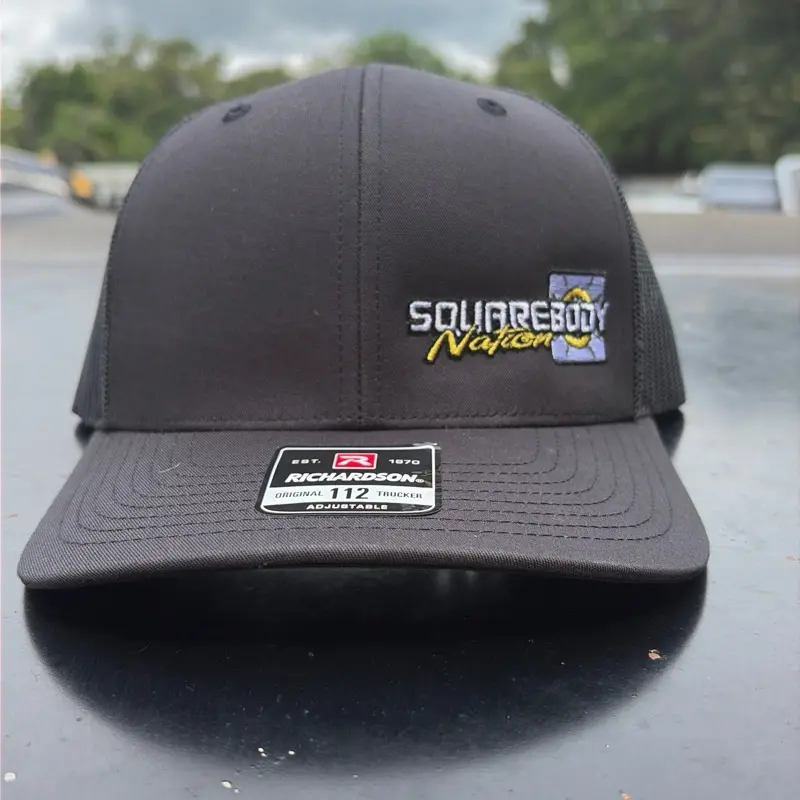 Black on Black Richardson small logo hat