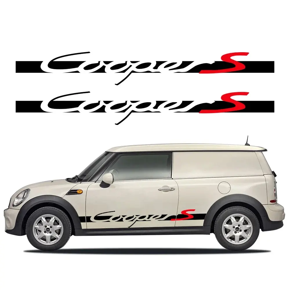 Car Door Side Stickers For MINI Cooper S JCW R55 R56 F55 F56 F57 F60 R60 R61 F54 Vinyl Decor Decal Auto Para Tuning Accessories