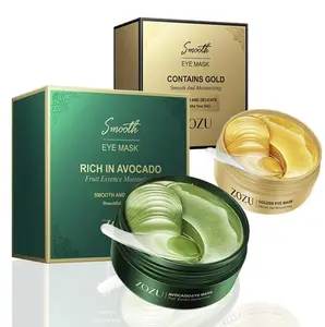Avocado & Gold Eye Mask – Use Avocado Eye Mask During The Day And Gold Eye Mask At Night – Natural Moisturizing Eye Mask, Reduces Puffiness, Soothing Dry Skin, Eye Care Product For Daily Use
