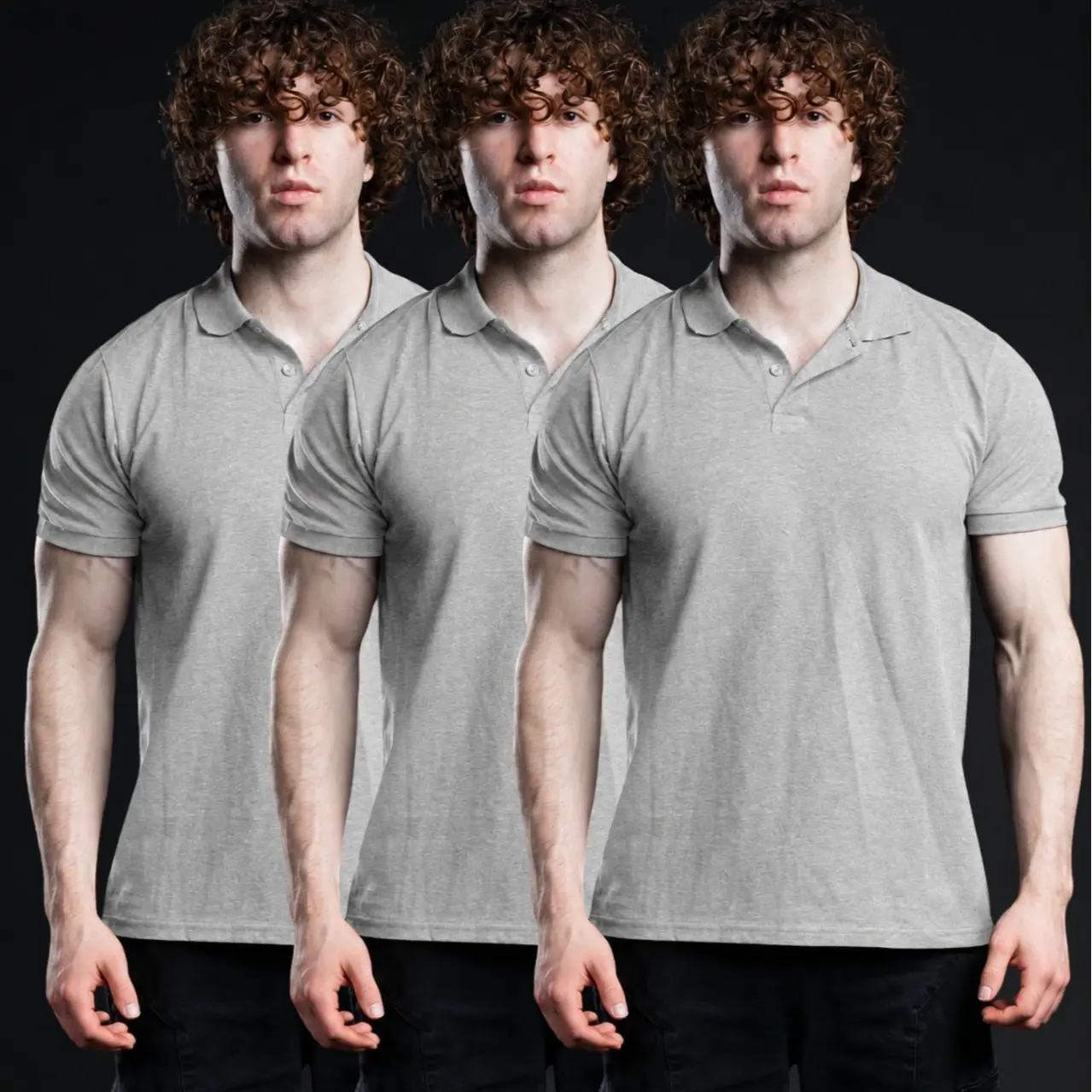 3PK Heather Grey