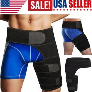 Hip Brace Compression Groin Support for Sciatica Pain Relief Recovery Men Women Patellar Belt Patella Band Adjustable Velcro Sleeve Patellabands