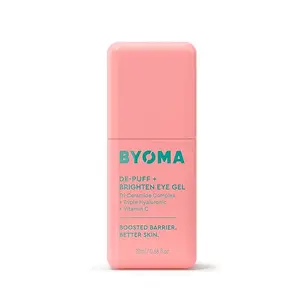[New Deal]    BYOMA De-Puff + Brighten Eye Gel -  Puffiness & Wrinkles - Under Eye Cream With Hyaluronic Acid & Vitamin C - Barrier Repair Skincare - 0.68 fl. oz