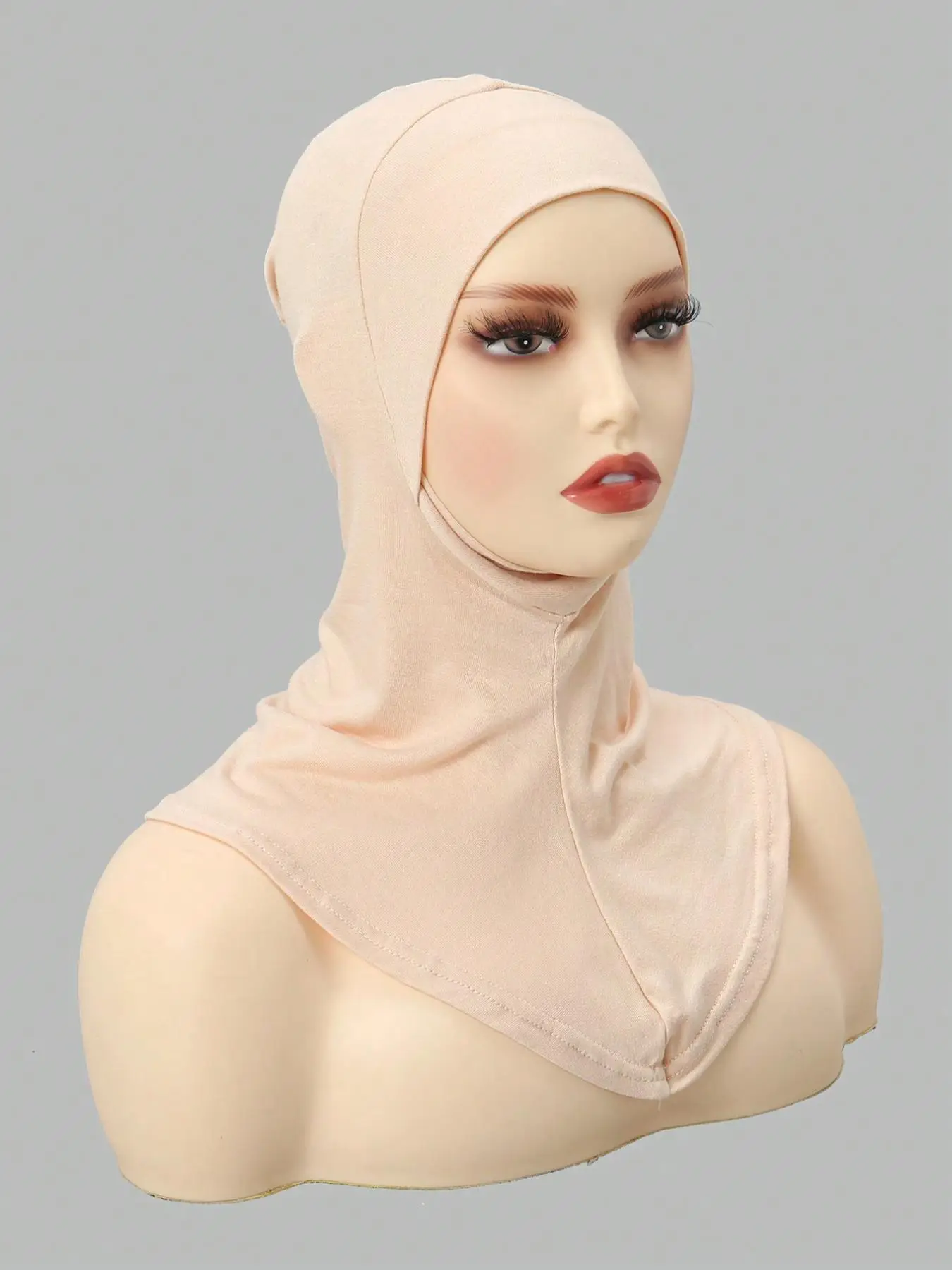 Women's Solid Color Instant Hijab, Modest Soft Comfortable Breathable Hijab for Daily Wear, Fashionable Headwear for Women & Girls