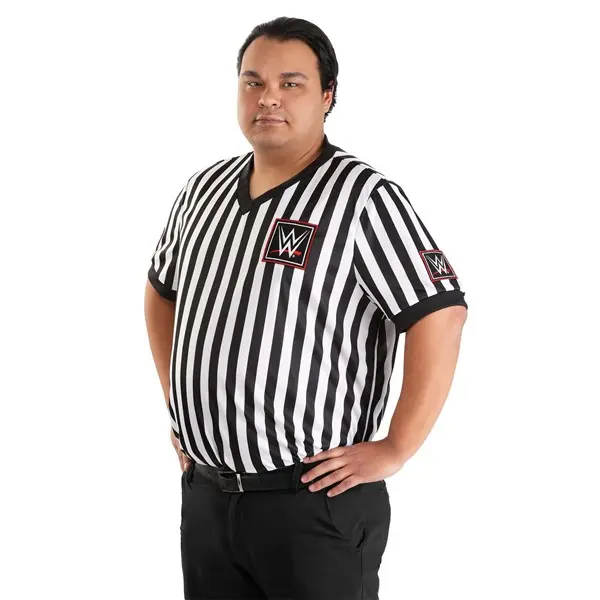 Plus Size WWE Referee Shirt Costume for Men