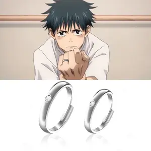 Anime Jujutsu Kaisen Yuta Okkotsu Rings Cosplay Props Men Women Couple Lover Ring Jewelry Accessories Anniversary Gifts