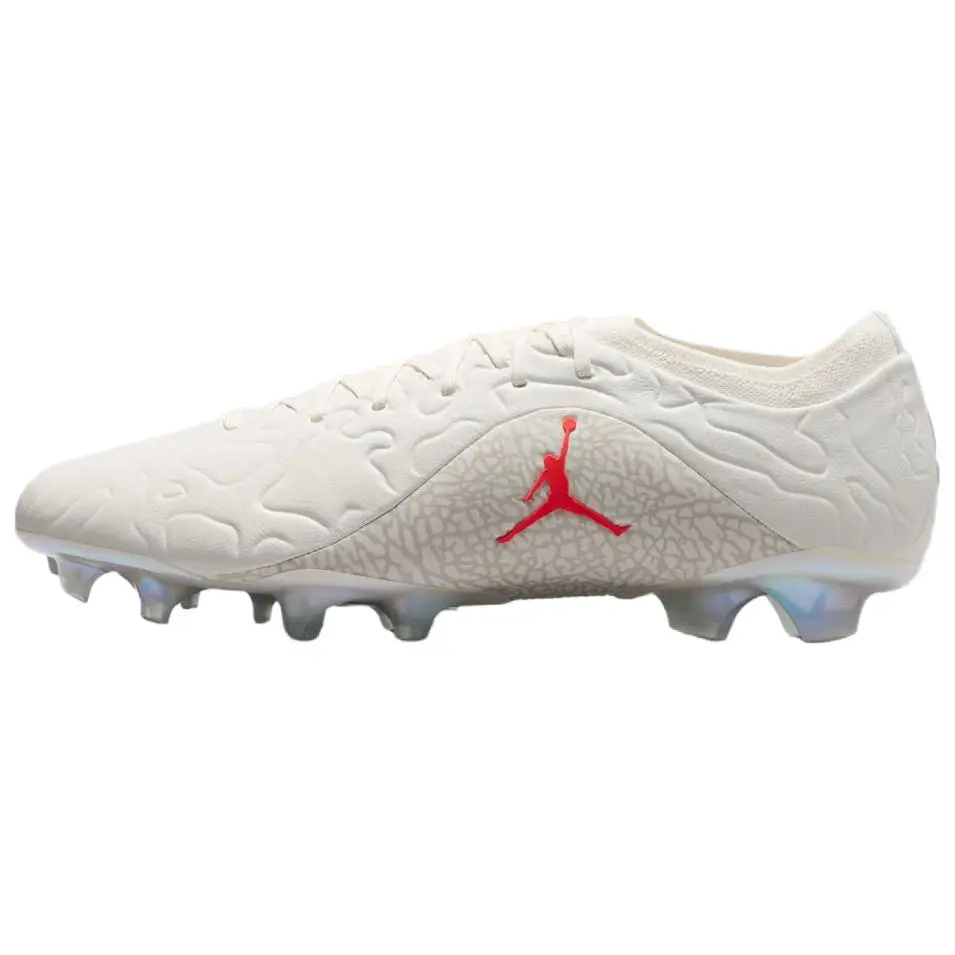 NIKE Air Jordan Tiempo Maestro Elite FG Football Soccer Cleats - 'Sail Infrared 23' Colorway, FG Studs Firm Ground, Leather Upper, Multi-Sizes, Order Up 0.5 Size Option