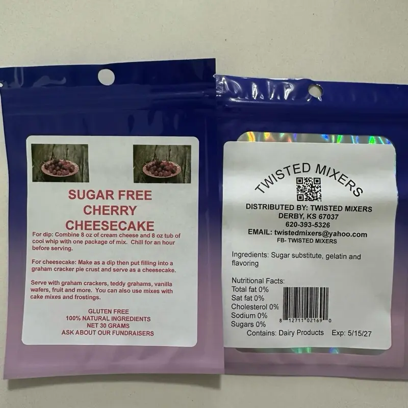 Sugar free cherry cheesecake mix