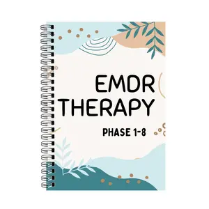 EMDR1-8 Stage Relaxation Practice Manual: 50-Page Spiral-Bound Trauma Relaxation Resource with Therapy Exercises, Journaling Tips, and PTSD Treatment Worksheets - Adult Mental Health Therapy Guide, Using Durable Materials, for Psychology Students