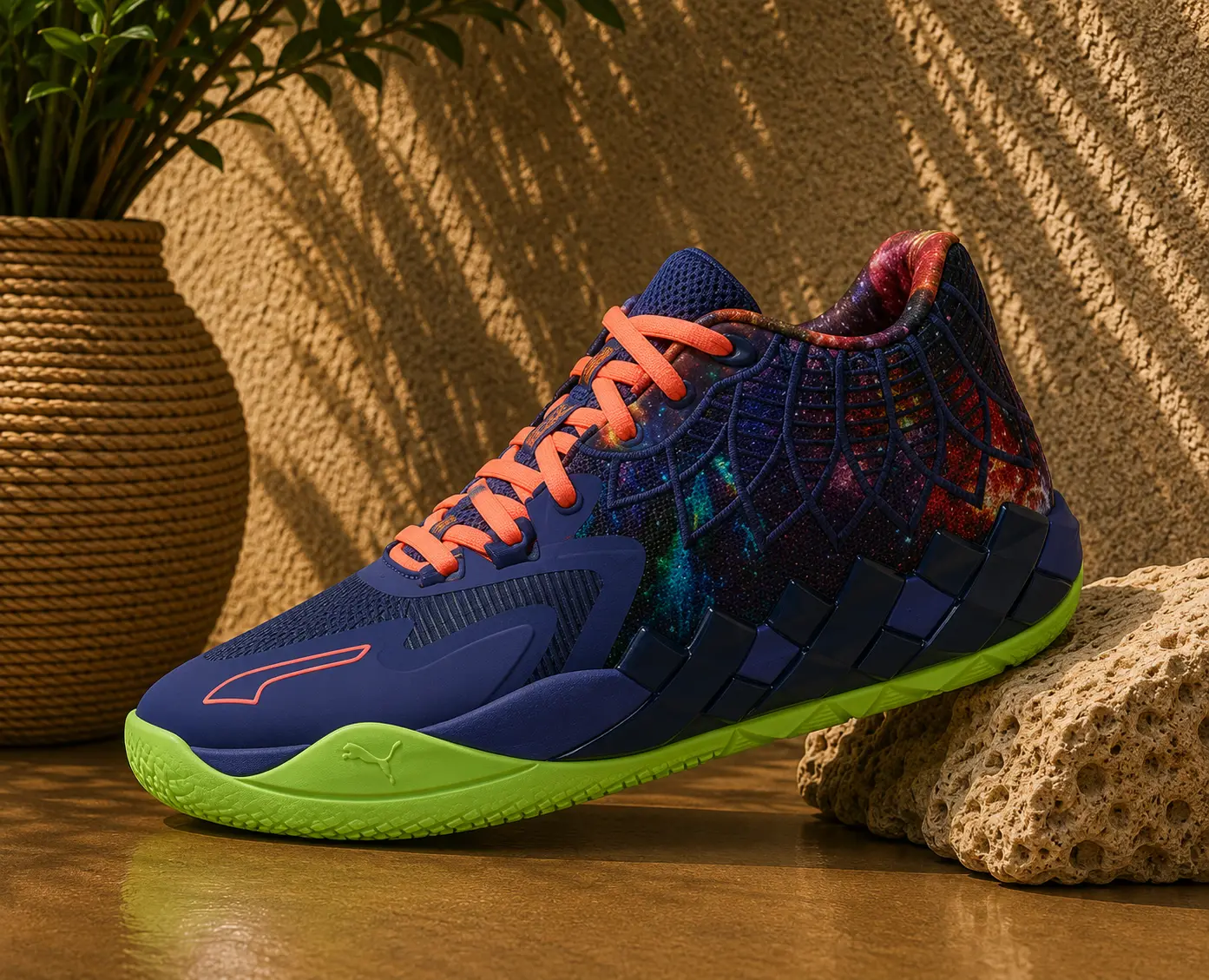 Puma LaMelo Ball MB.01 Galaxy 376677-07 Mens GS Basketball Sneakers New High Top Shoes Fashionable Sports Shoes