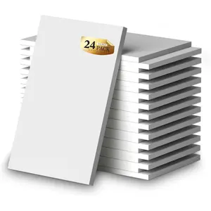 Small Note Pads 3x5 Pocket Notepad, 24 Pack Server Note Pads 3x5, White Memo Pads, Scratch Pads, Small Writing Pads White Paper, 50 Sheets per Blank Pocket Notepads 3x5 Scratch Paper for Work/School