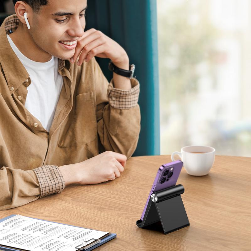 UGREEN Desk Cell Phone Stand, Table Stand Holder, Adjustable Portable Desktop Dock Office Compatible with iPad Pro 11 9.7 10.5 Air Mini 5 4 3 2 iPhone 17 16 15 14 13 12, Ideal for Folding Desk Smartphone Use, Deals for You,TikTokShopHolidayHaul