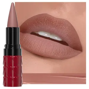 Lip Liner Combo Set for Older Women Long Lasting Waterproof, Nude Gradient Matte Lipstick Lips Stick Crayon Pencil Cream Lip Liner and Lipstick Combo Makeup, Flawless Ombre Effect