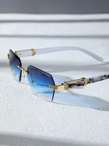 1 pair of summer geometric frame slim sunglasses, lightweight and durable trendy fashion design, suitable for men and women travel and outdoor portable wear, provides efficient UV protection for eyes.