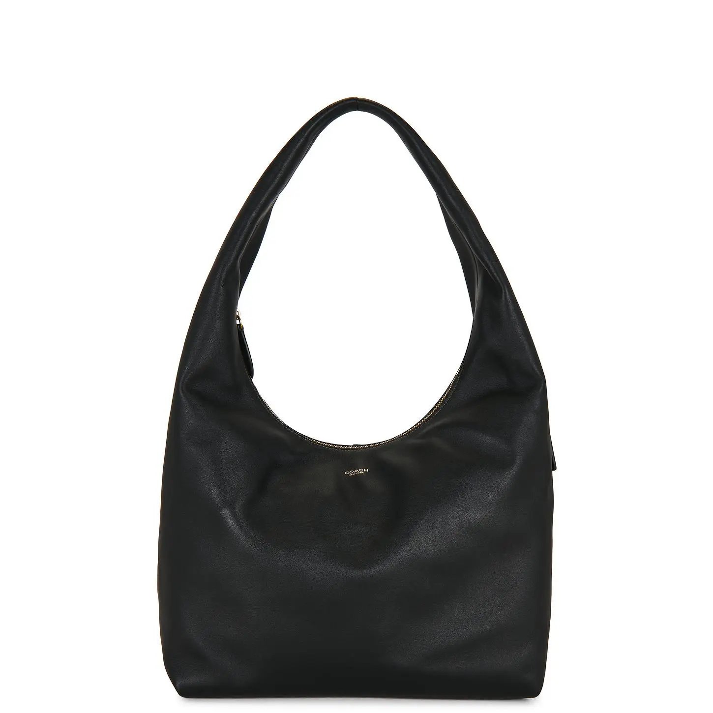 Coach Natural Grain Leather Pillow Brooklyn Shoulder Bag 34 in Black