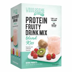 Strawberry Kiwi Protein Fruit Drink Mix – Low Sugar & Refreshing (Island Kiss)